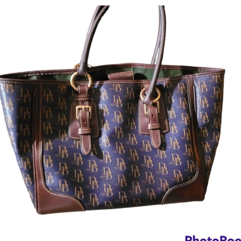 Dooney and Bourke Large Leather Logo Bag